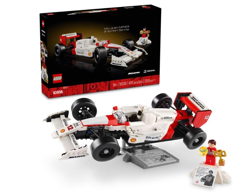 Carro formula 1 do piloto Airton Senna na versão Kit Lego