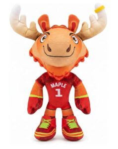 Boneco com  28 cm de altura e 16 cm de largura do Mascote da Copa do Mundo 2026 de Futebol
nome Maple: um alce representa o Canadá. Joga como goleiro do seu time.