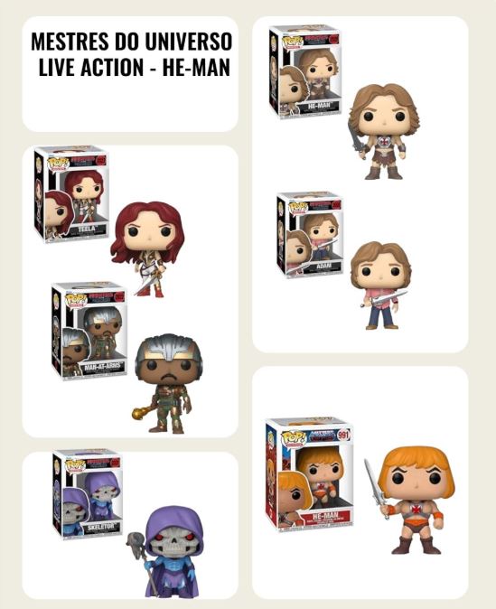 Imagem da galeria de bonecos Funko Pops com vários personagens - Lollatabo.com.br