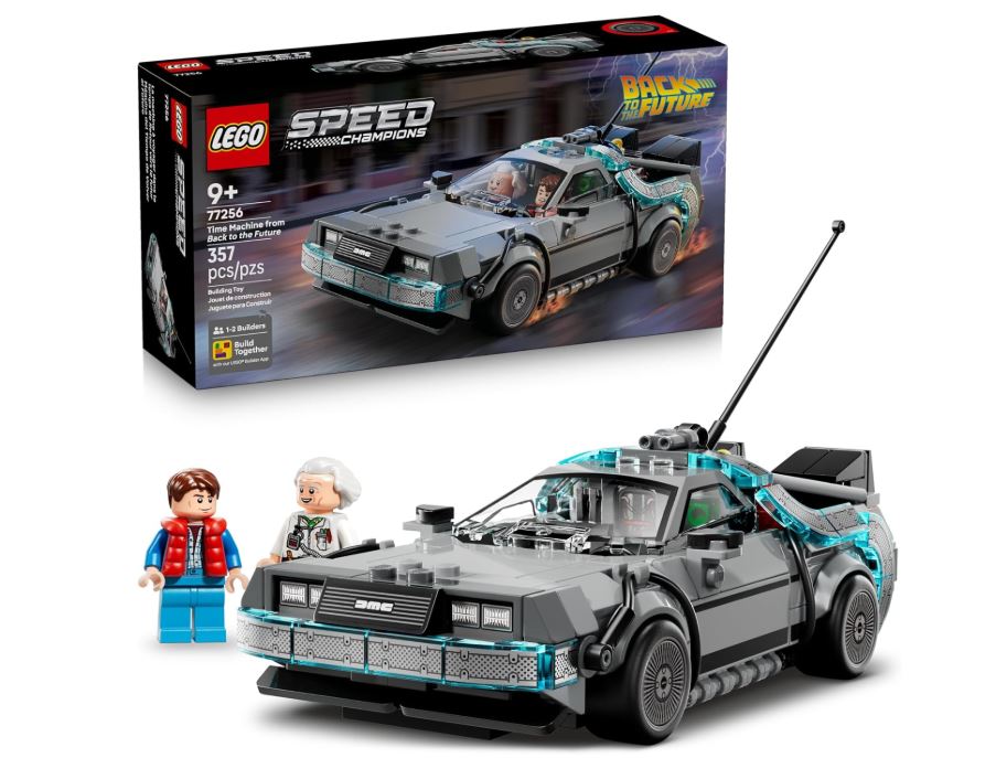 Imagem do Kit Lego de Volta para o Futuro da serie Speed Champions - site Colecionáveis portal Lollatabo.com.br