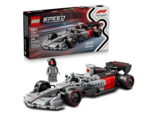 Imagem do Kit da empresa Lego - nome do KIT: Carro de Corrida Audi Revolut F1® Team R26 77259 serie Speed Champions - site Colecionáveis portal Lollatabo.com.br