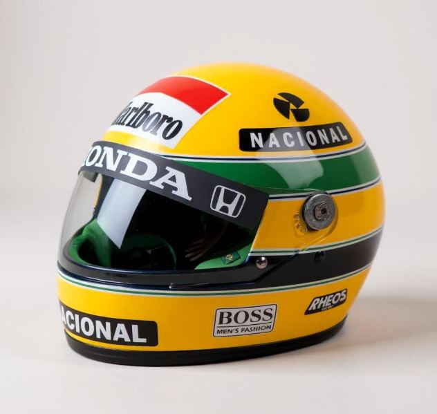 Capacete Ayrton Senna para ilustrar a pagina e lista de colecionáveis na www.Loolatabo.com.br