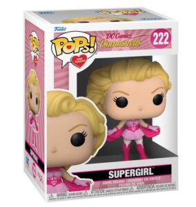 Boneco Funko Super Girl lancado para a campanha do Cancer de Mama com link de compra para a Amazon pelo site Lollatabo